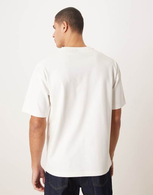 ASOS DESIGN – Hochwertiges Relaxed-Fit-T-Shirt aus Interlock-Jersey in Weiß, 3 von 5