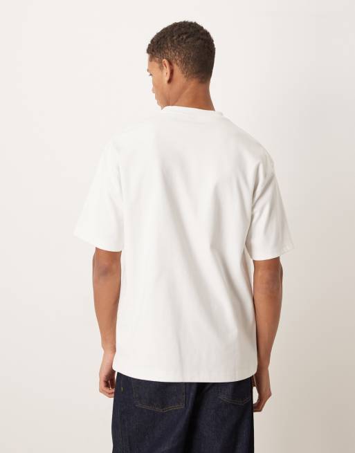 ASOS DESIGN – Hochwertiges Relaxed-Fit-T-Shirt aus Interlock-Jersey in Weiß, 3 von 5