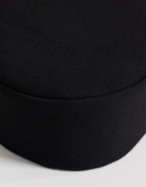ASOS DESIGN - Hoedje van vilt in zwart, 3 van 4
