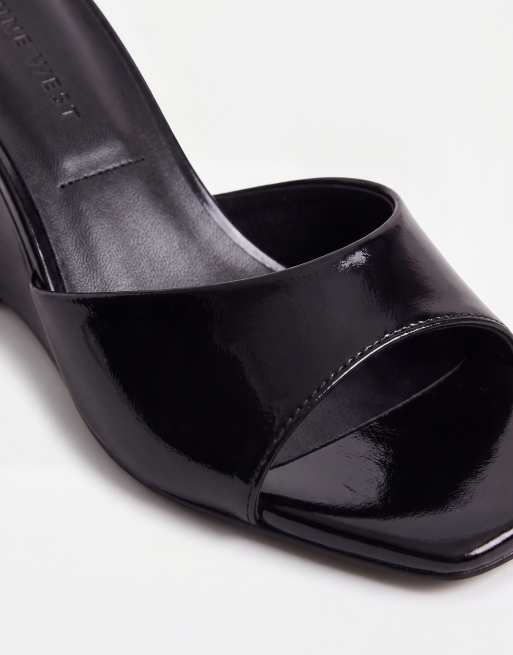 ASOS DESIGN Hola Mid-Wedge-Mules in Schwarz, 8 von 8