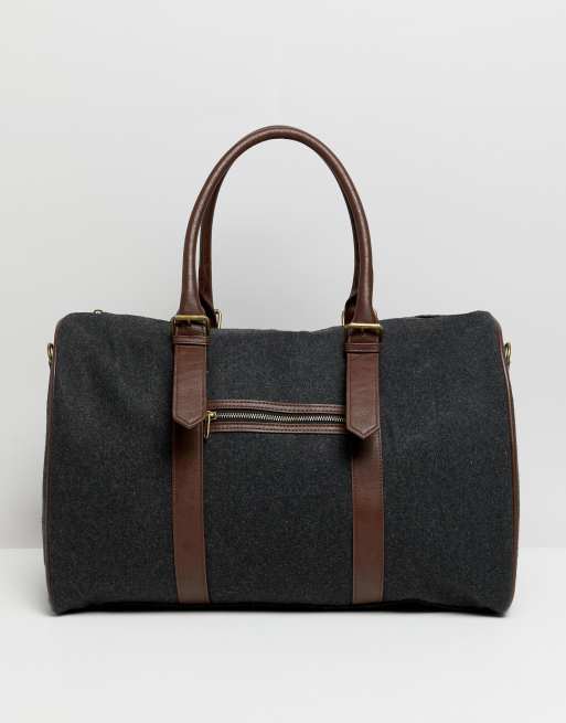 faux leather holdall