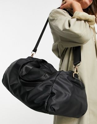 ASOS DESIGN holdall weekend bag in black