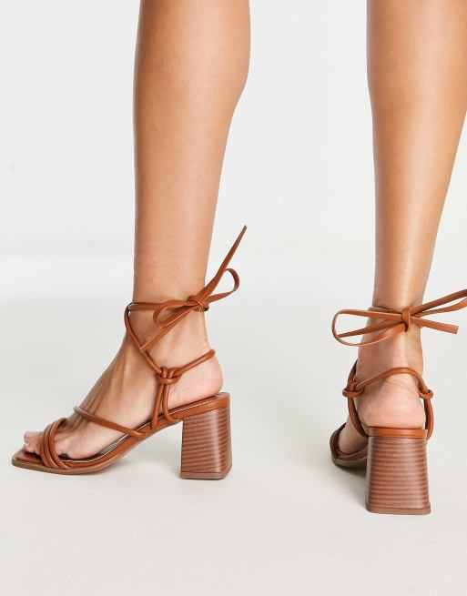 Asos cheap tan heels