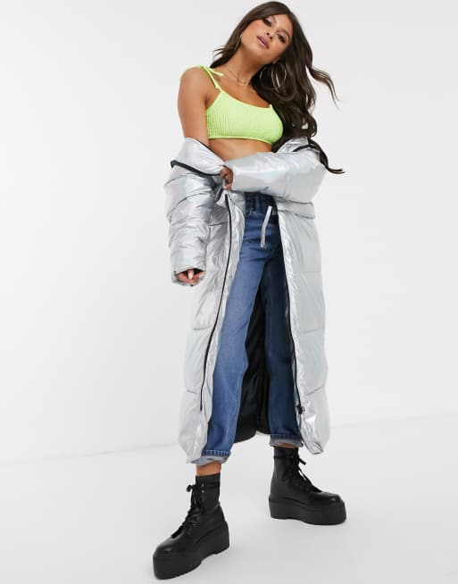 Iridescent Puffer Jacket – The Obsessions Boutique