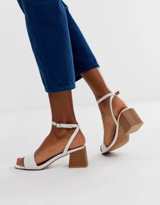 white block heels asos