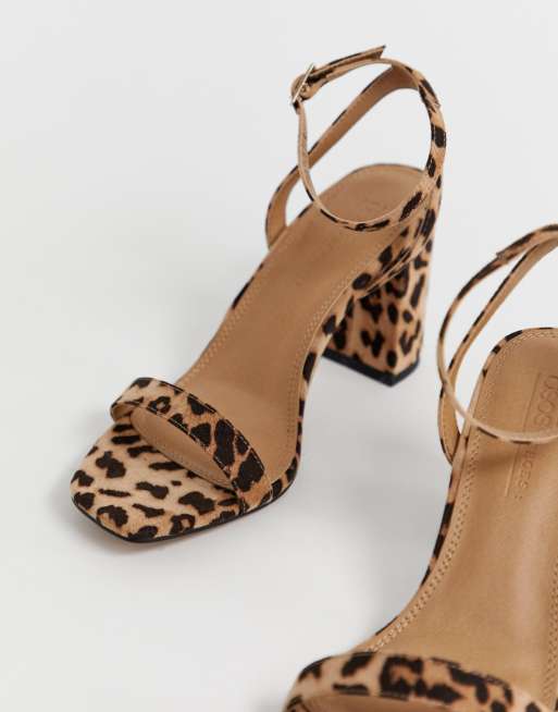 Asos hot sale leopard sandals