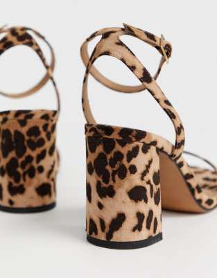 leopard print sandals asos