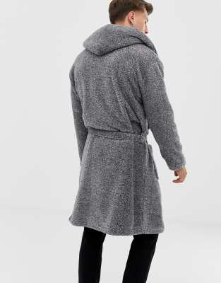 mens fluffy dressing gown asos