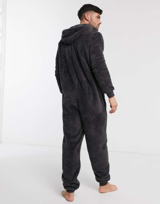 Mens fluffy online onesie