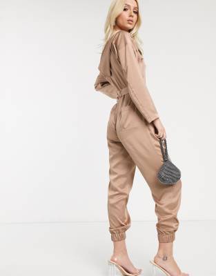 asos beige jumpsuit