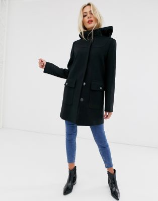 asos hooded coat