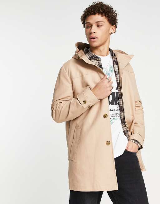 Asos hooded outlet coat