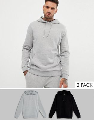 grey hoodie and sweatpants