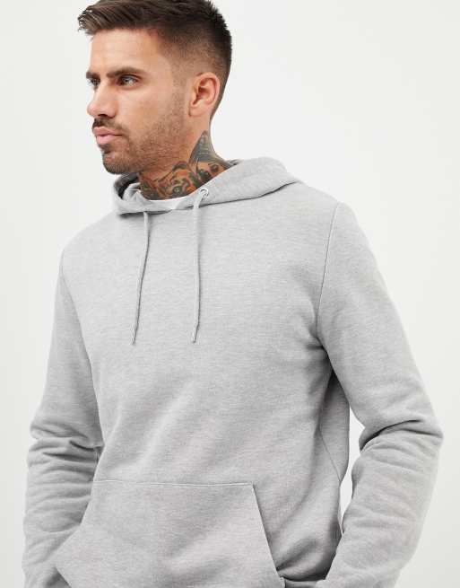 ASOS DESIGN hoodie 2 pack black/grey marl