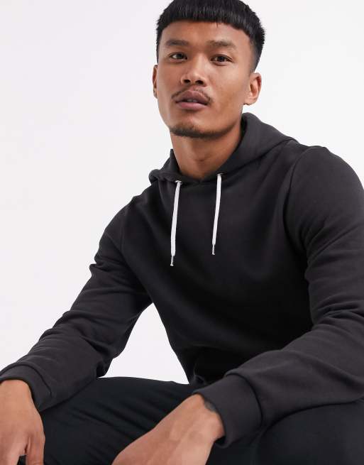 Asos mens black on sale hoodie