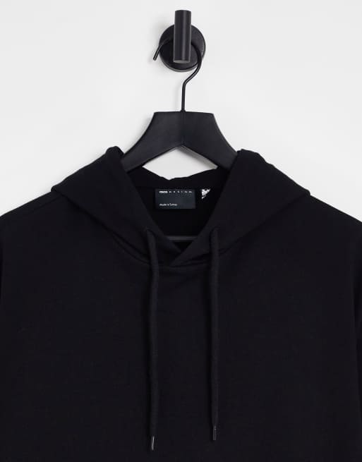 ASOS DESIGN hoodie in black with heat map photographic back print, 4 of 4