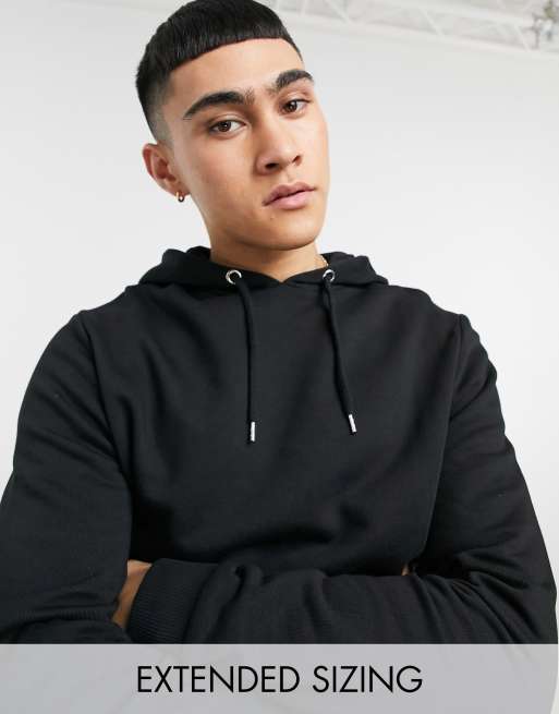 Asos mens black hoodie sale