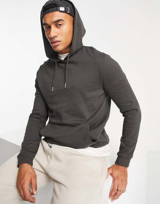 ASOS DESIGN hoodie in dark brown ASOS