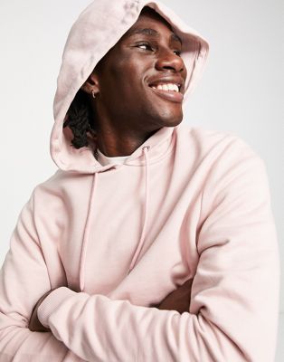 ASOS DESIGN hoodie in dusty pink
