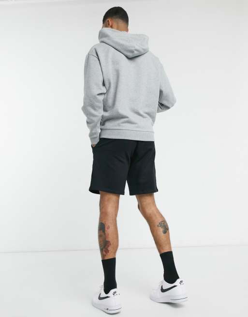 ASOS DESIGN hoodie in gray heather with NFL chest print