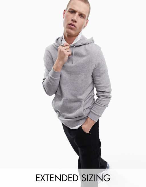 ASOS DESIGN hoodie in gray marl