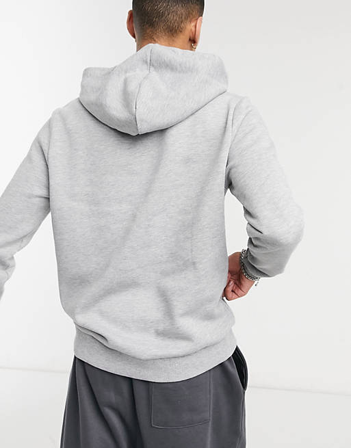 ASOS DESIGN hoodie in gray marl