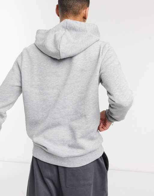 ASOS DESIGN hoodie in gray marl