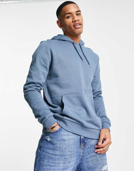 ASOS DESIGN hoodie in grey blue | ASOS