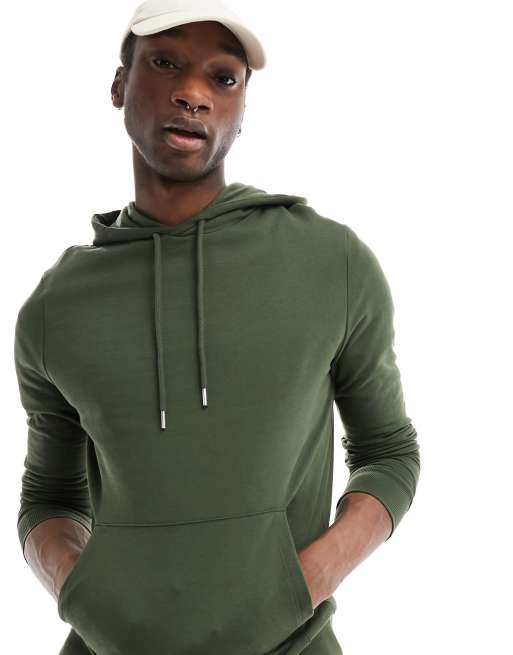 Khaki hoodie store