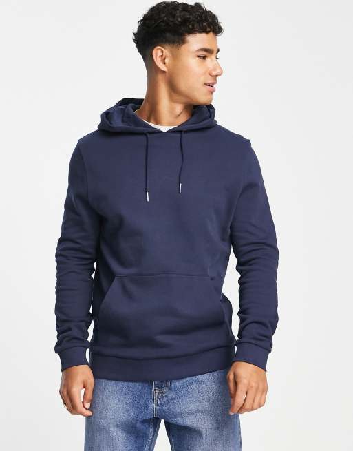 ASOS DESIGN hoodie in navy