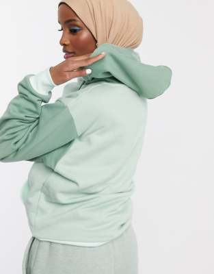 colorblock hoodie pastel