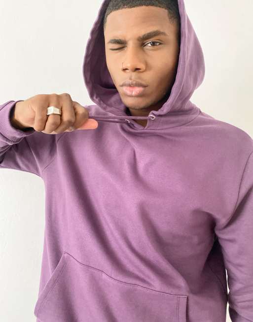 ASOS DESIGN hoodie in purple