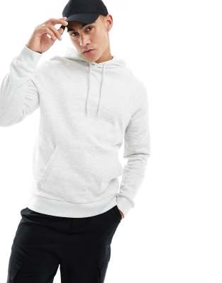 ASOS DESIGN hoodie in white marl | ASOS