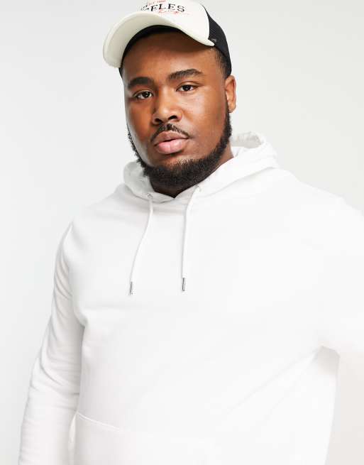 Asos mens white discount hoodie