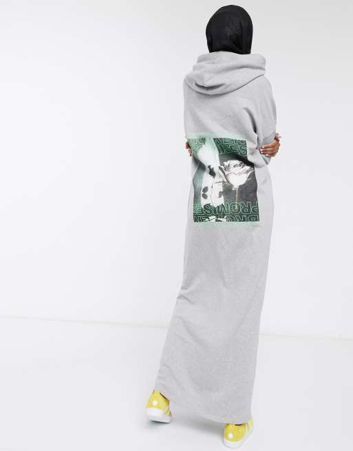 Hoodie maxi best sale sweat dress