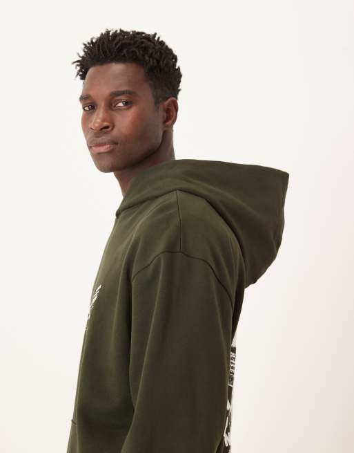 ASOS DESIGN - Hoodie met souvenir bestelwagen-print op de achterkant in antracietgrijs, 4 van 5