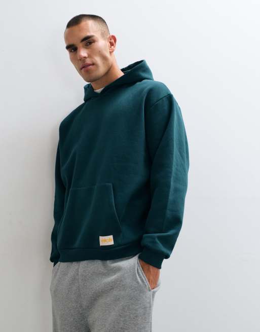 ASOS DESIGN hoodie oversize avec imprimé au dos en vert, 5 de 5