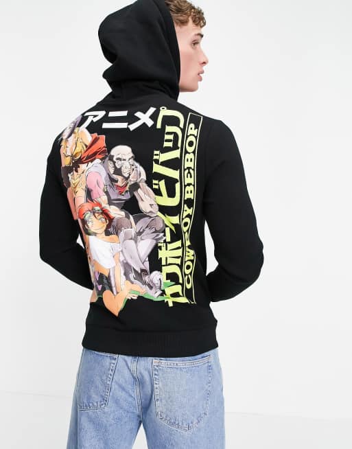 Urban Outfitters Cowboy Bebop Puff Print Hoodie Sweatshirt for Men