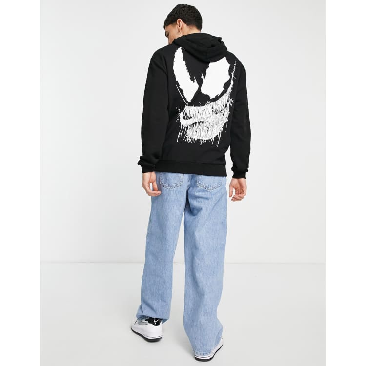 Off white blue skull on sale hoodie