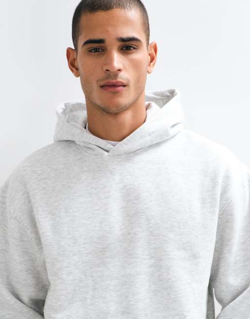 ASOS DESIGN hoodie with padel print in heathered ice, 4 of 5