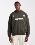 [ASOS DESIGN] ASOS DESIGN hoodie with sports print in green XL DUFFEL BAG