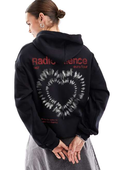 Back print best sale hoodie dames