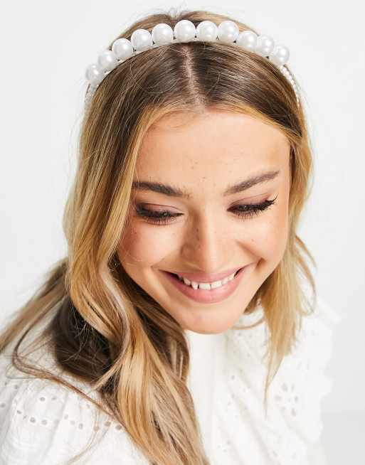 ASOS DESIGN - Hoofdband met oversized parels, 3 van 4