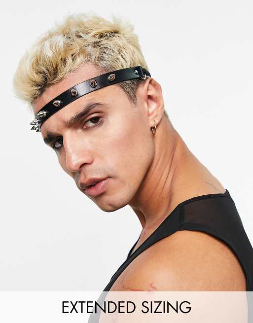 ASOS DESIGN - Hoofdband met spikes in zwart