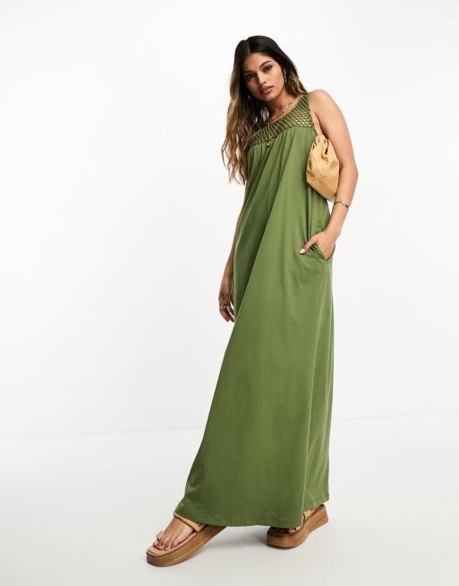 Maxi jurk zonder mouwen new arrivals