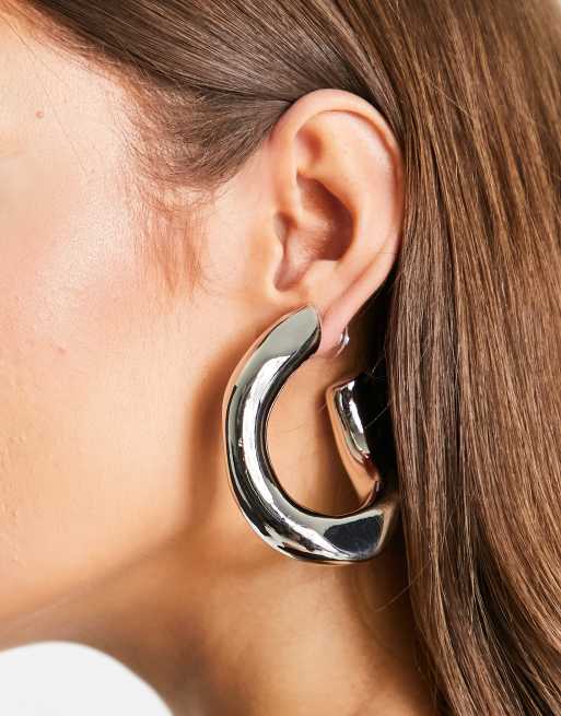 Large Silver Earrings