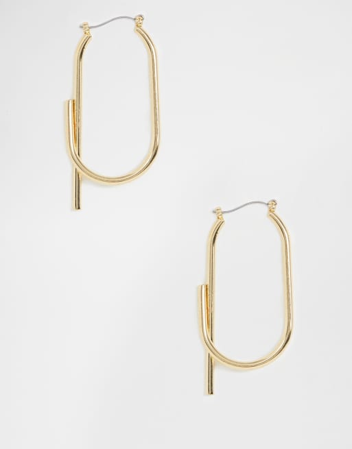 Bent wire outlet earrings