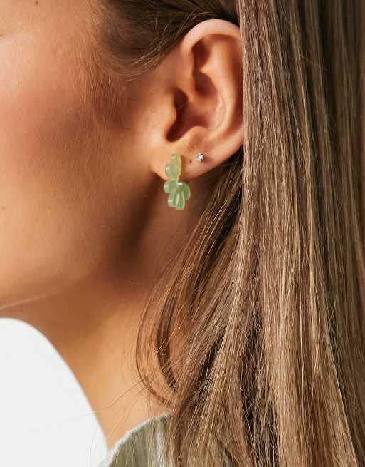 Asos hot sale green earrings