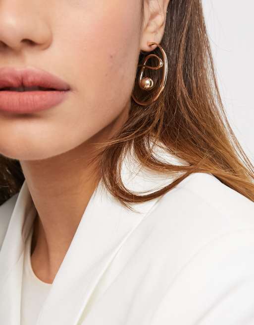 Asos rose gold on sale earrings