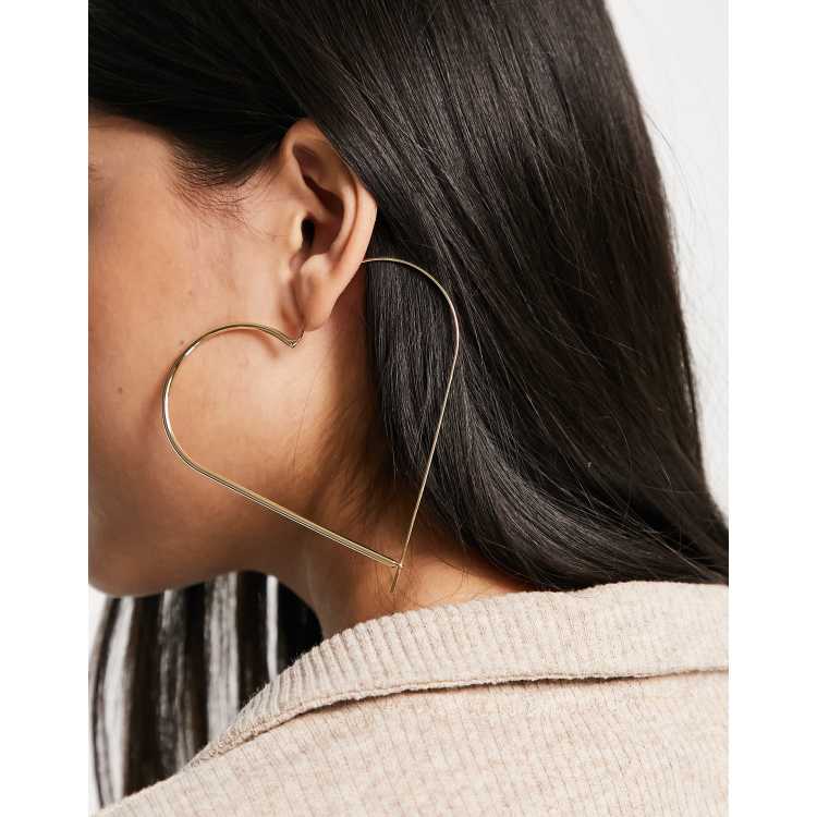 Thread through hoop on sale earrings